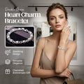 Bracciale con ciondolo a cuore e doppia catena FreeDouble