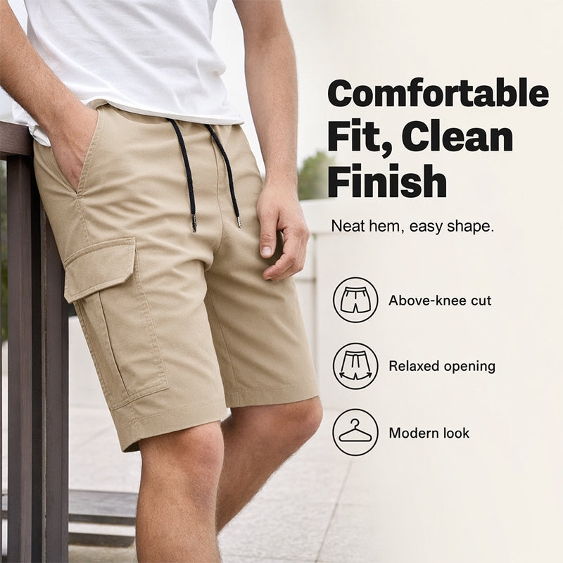Klassieke stretch cargoshort voor heren