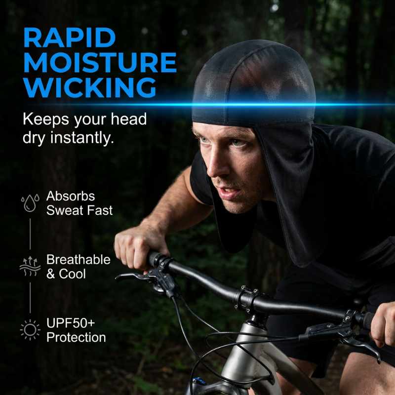 Cagoule légère respirante pour l’extérieur avec couvre-nuque
