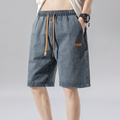 Lichte denimshorts voor heren voor de zomer, losse pasvorm, casual vijfpuntsbroek