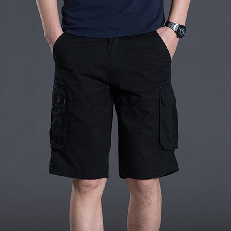 Pantalones cortos cargo para hombre con múltiples bolsillos