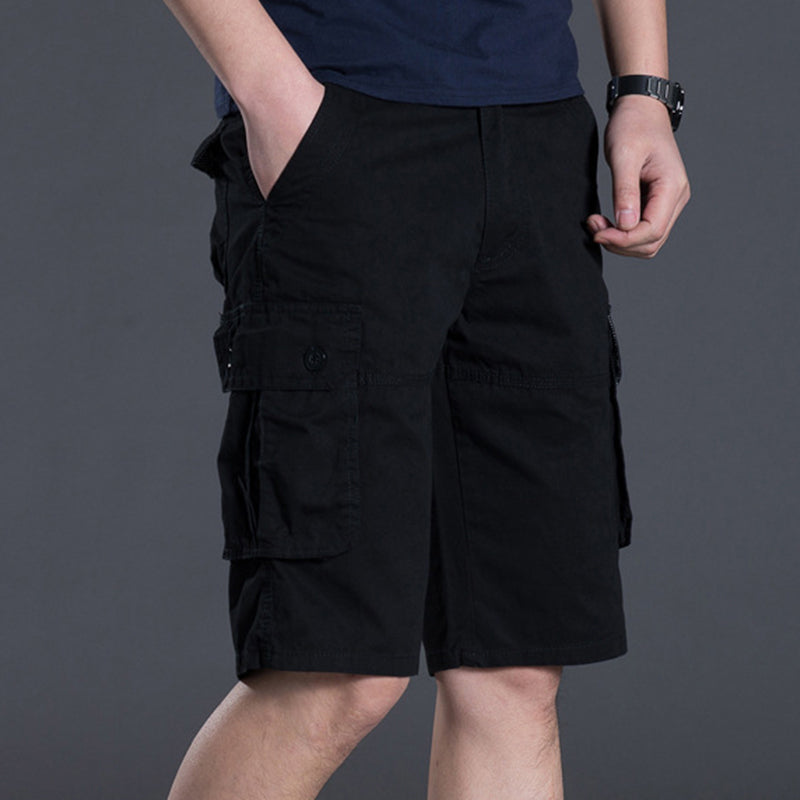 Pantalones cortos cargo para hombre con múltiples bolsillos