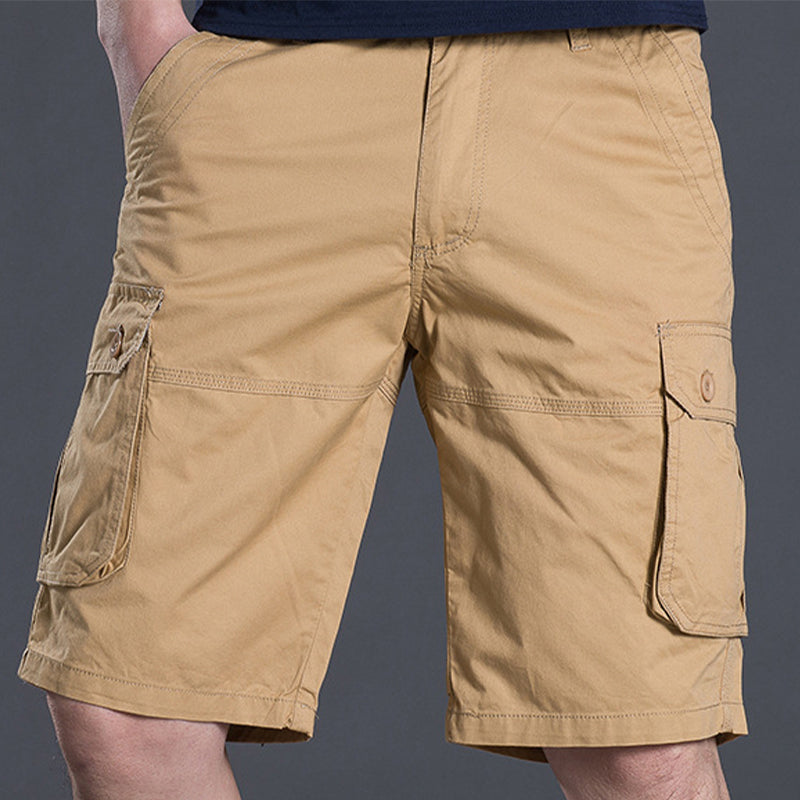 Pantalones cortos cargo para hombre con múltiples bolsillos