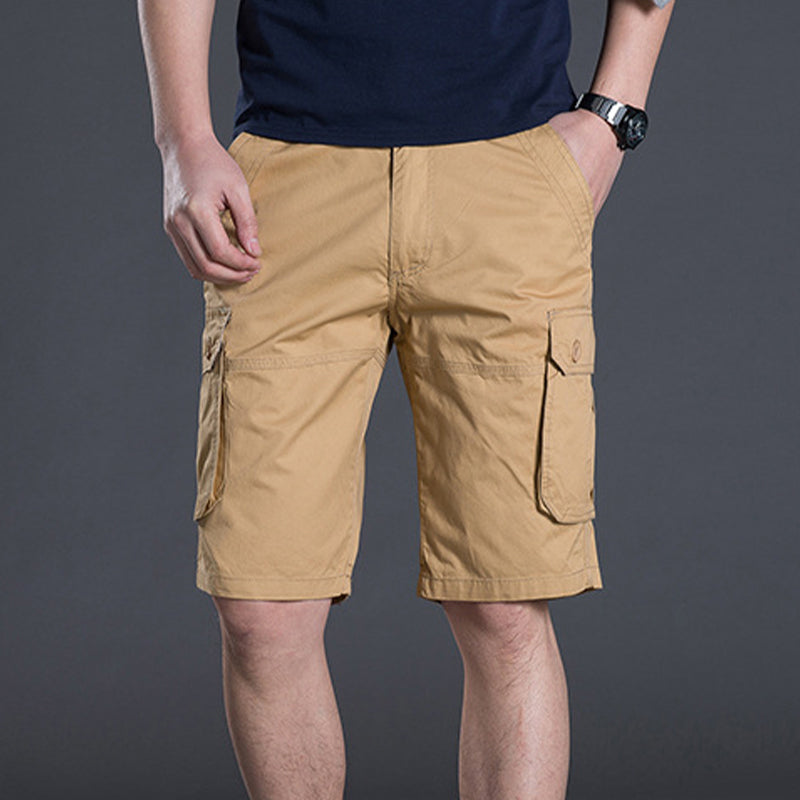 Pantalones cortos cargo para hombre con múltiples bolsillos