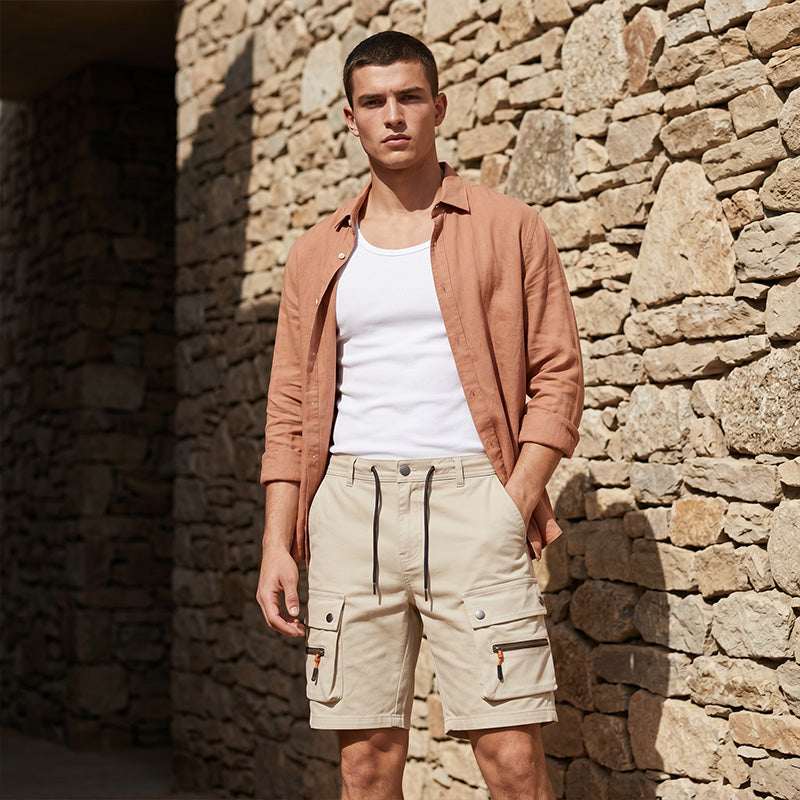 Short cargo polyvalent pour homme