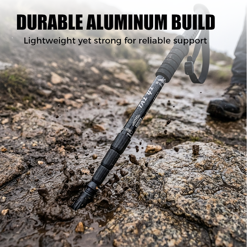Bâton de trekking réglable en alliage d’aluminium