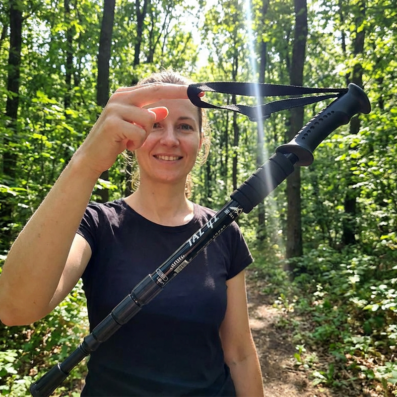 Bâton de trekking réglable en alliage d’aluminium