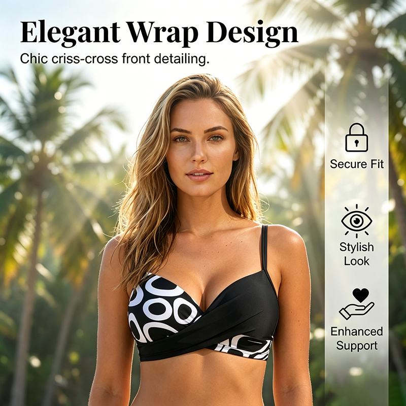 Ensemble bikini deux pièces push-up pour femme