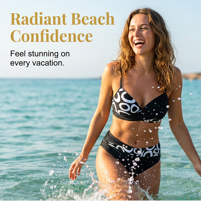 Ensemble bikini deux pièces push-up pour femme