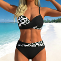 Ensemble bikini deux pièces push-up pour femme