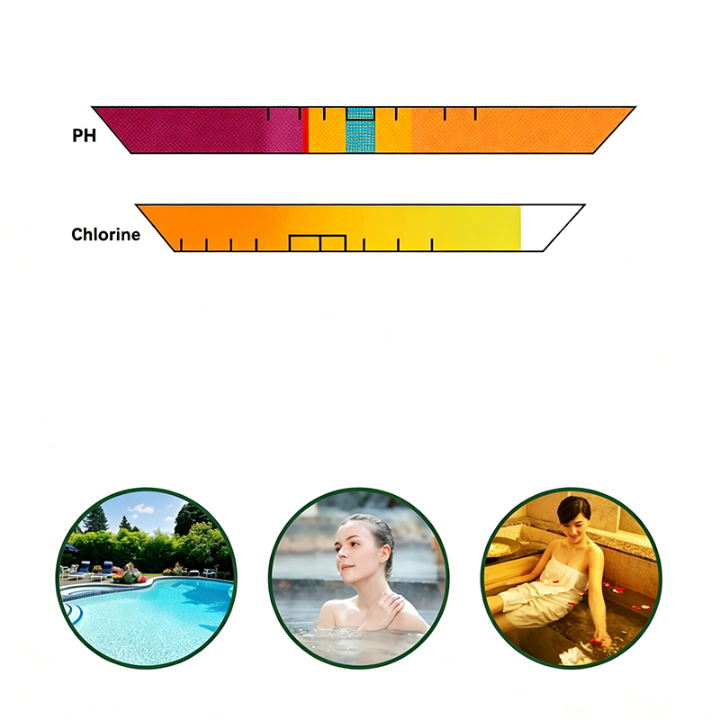 Probador de pH y cloro ¨C sondas dobles, cable retráctil, portátil, para piscinas y spas