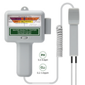 Probador de pH y cloro ¨C sondas dobles, cable retráctil, portátil, para piscinas y spas