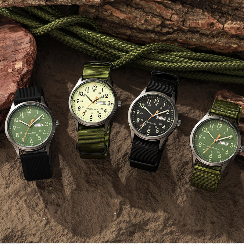Orologio al quarzo da uomo con display luminoso