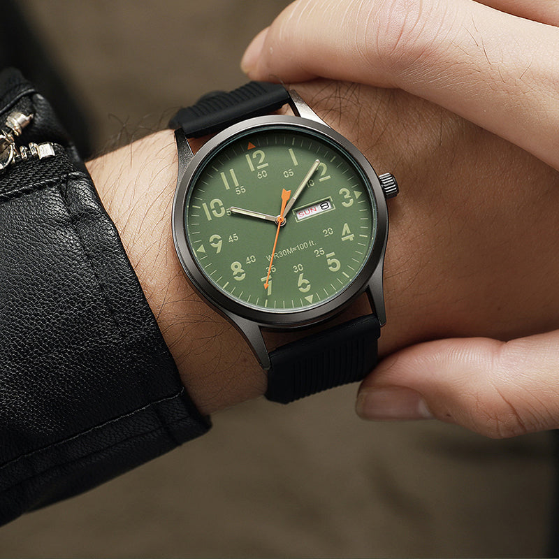 Orologio al quarzo da uomo con display luminoso