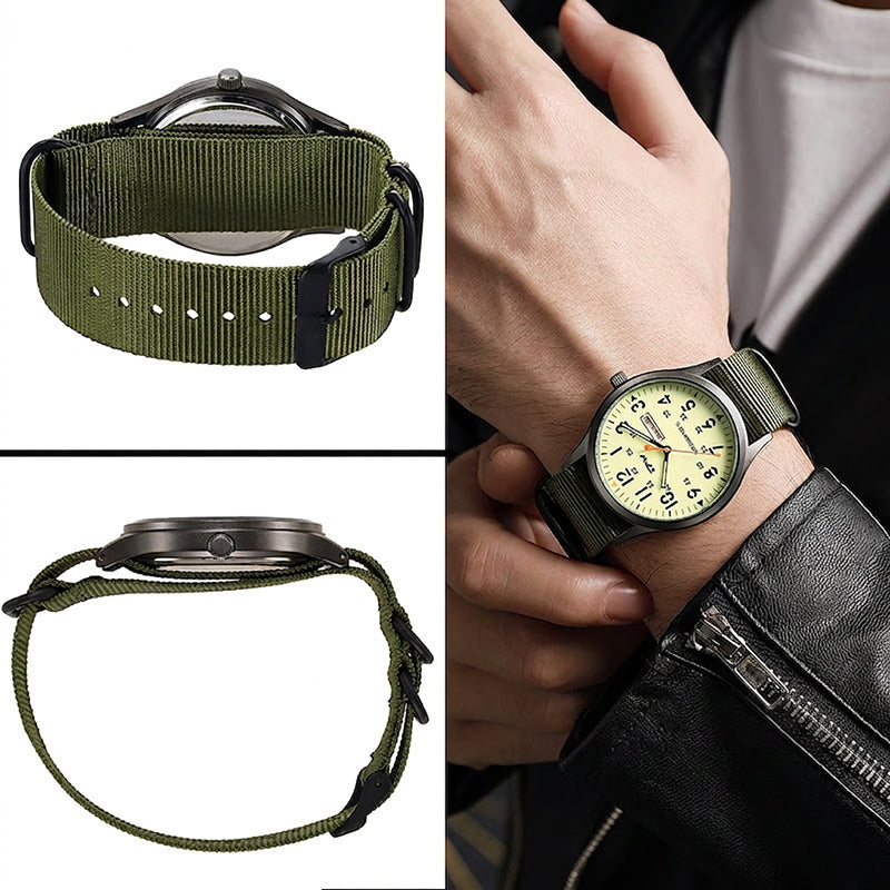 Orologio al quarzo da uomo con display luminoso