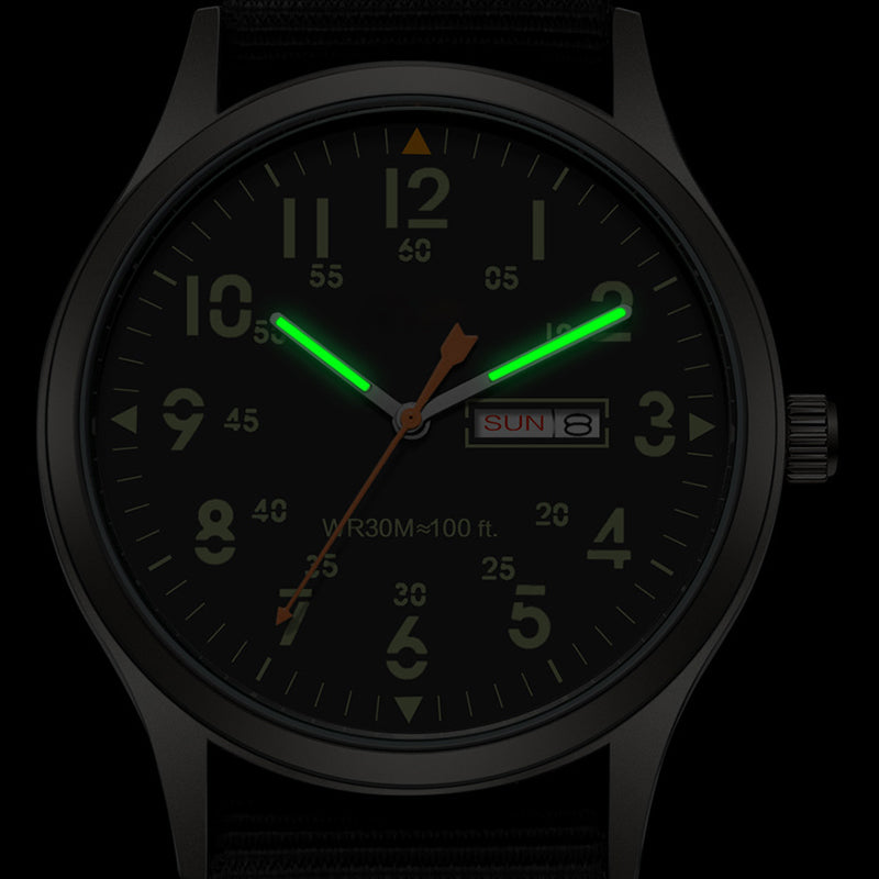 Orologio al quarzo da uomo con display luminoso