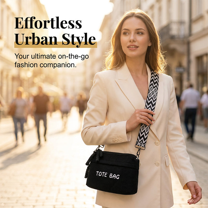 Sac bandoulière vintage grande capacité pour femme