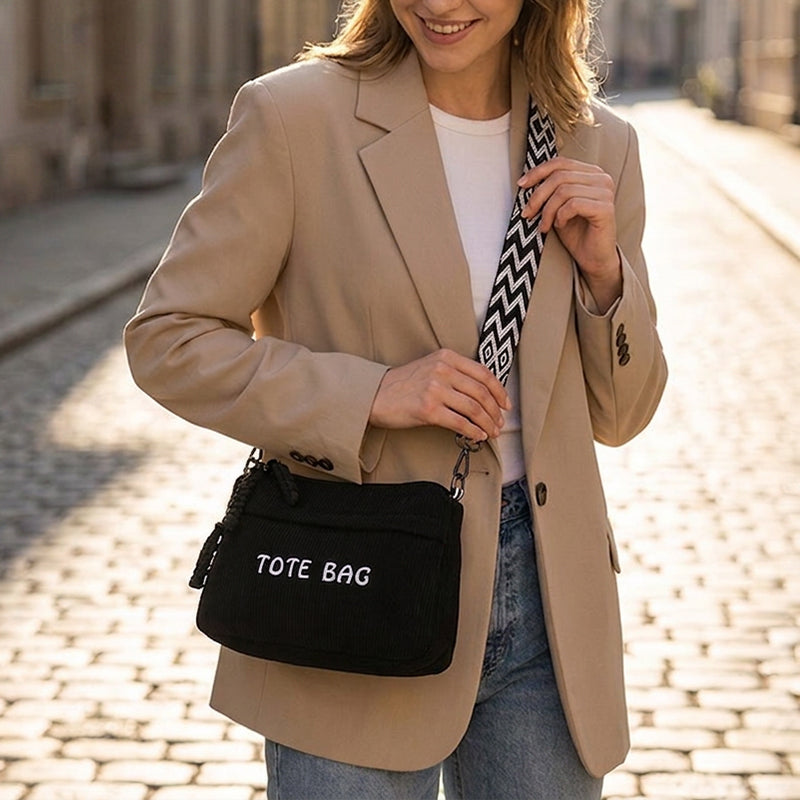 Sac bandoulière vintage grande capacité pour femme
