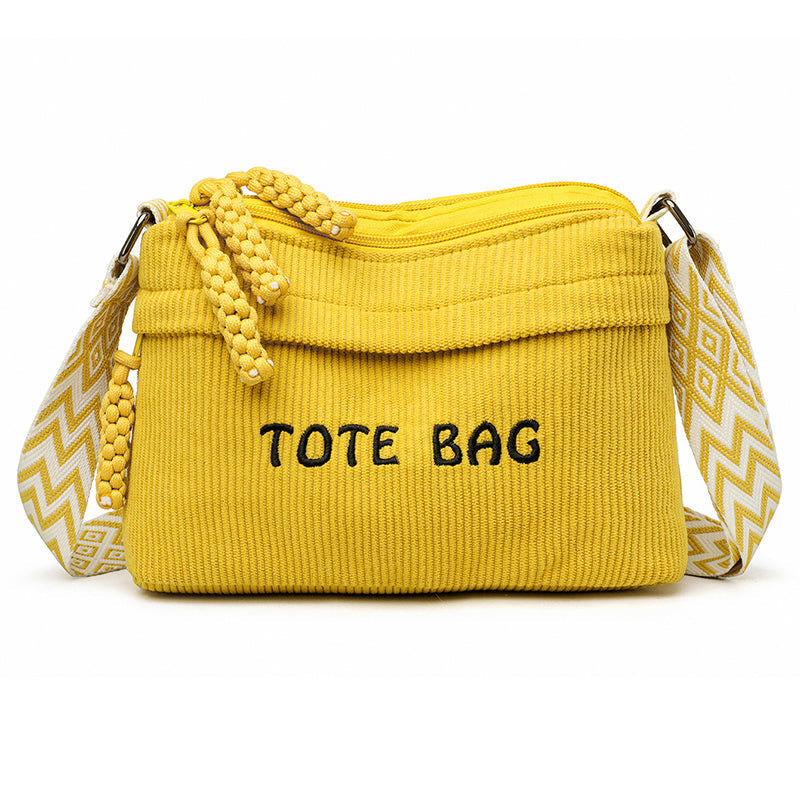 Sac bandoulière vintage grande capacité pour femme