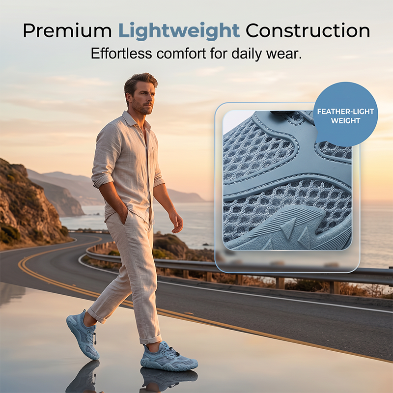 Zapatos de conducción transpirables de malla para hombre