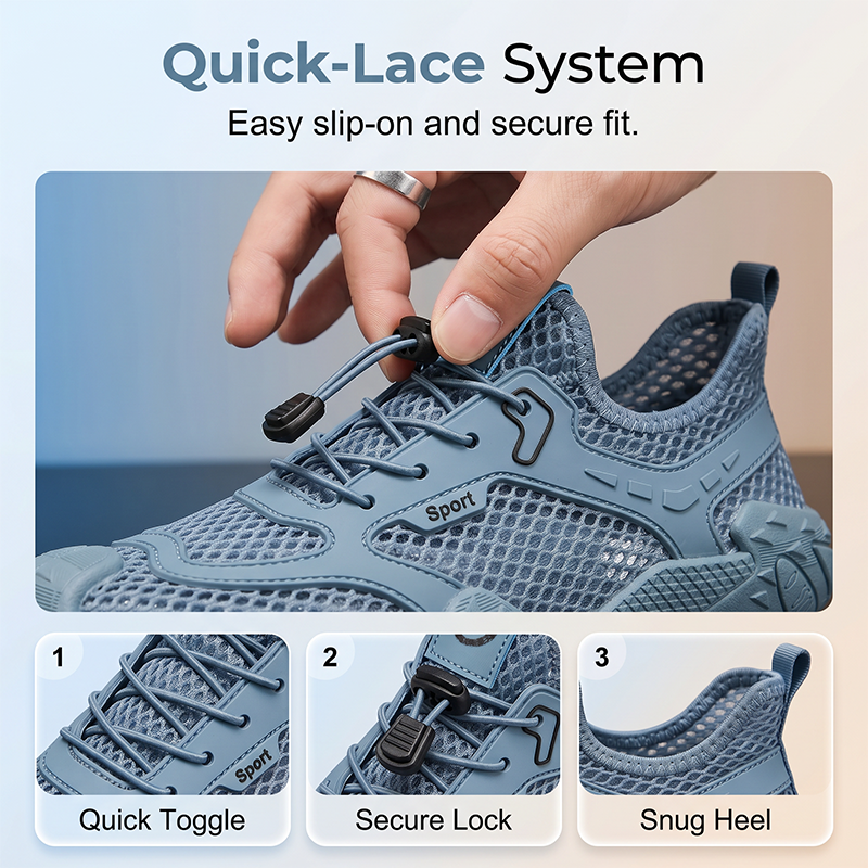 Zapatos de conducción transpirables de malla para hombre