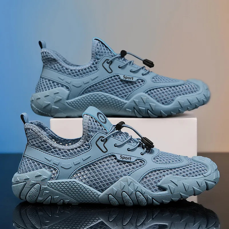 Zapatos de conducción transpirables de malla para hombre