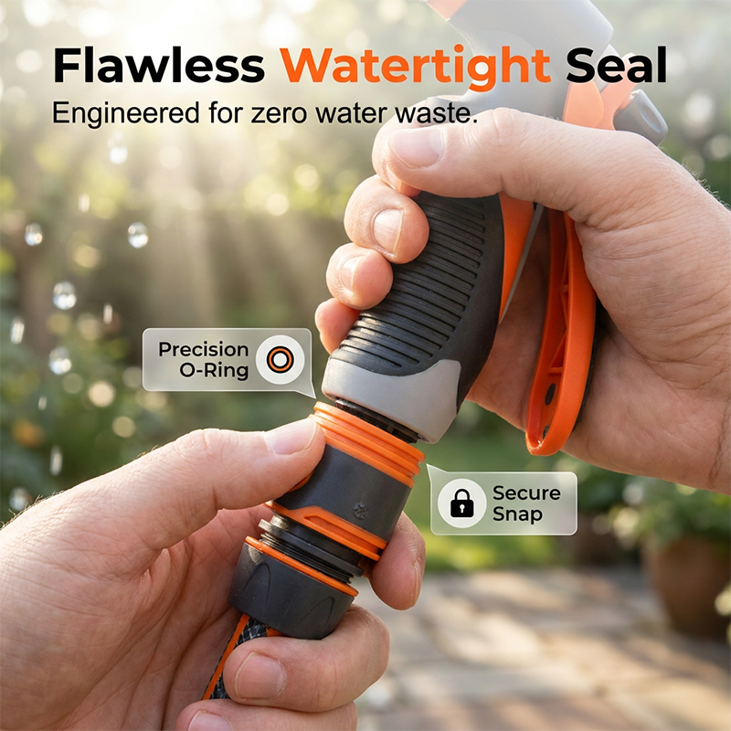 Household Car Wash Water Gun-Adjustable Spray, Anti-Slip Grip & Universal Connectors for Effortless Home & Vehicle Cleaning