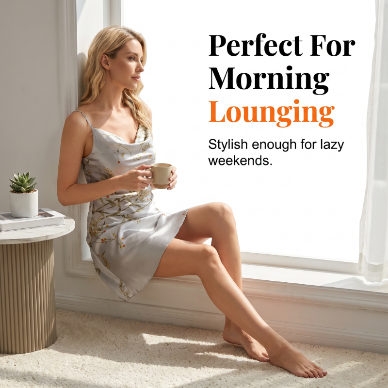 Women's Sleeveless Sleep Slip Dress
