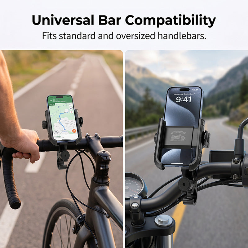 2026 Supporto per smartphone da bici a sgancio rapido ¨C SecureLock e imbottitura antiurto
