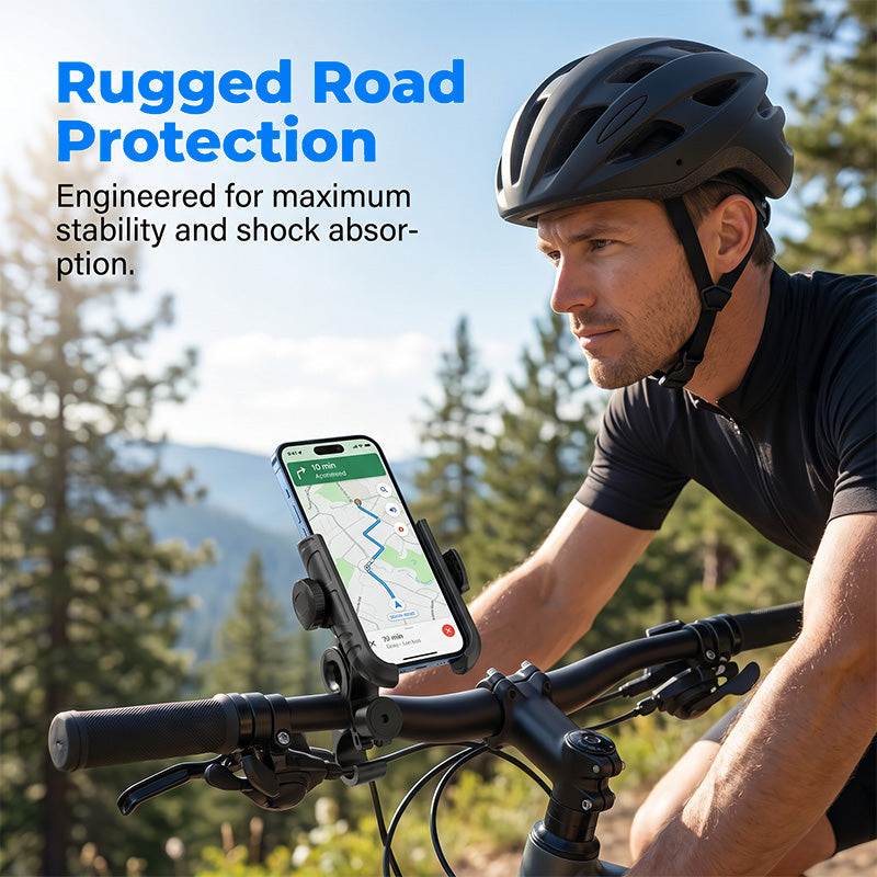 2026 Supporto per smartphone da bici a sgancio rapido ¨C SecureLock e imbottitura antiurto