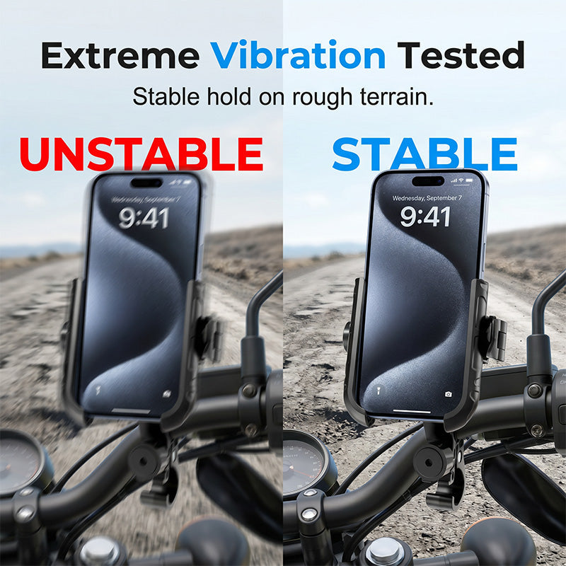 2026 Supporto per smartphone da bici a sgancio rapido ¨C SecureLock e imbottitura antiurto