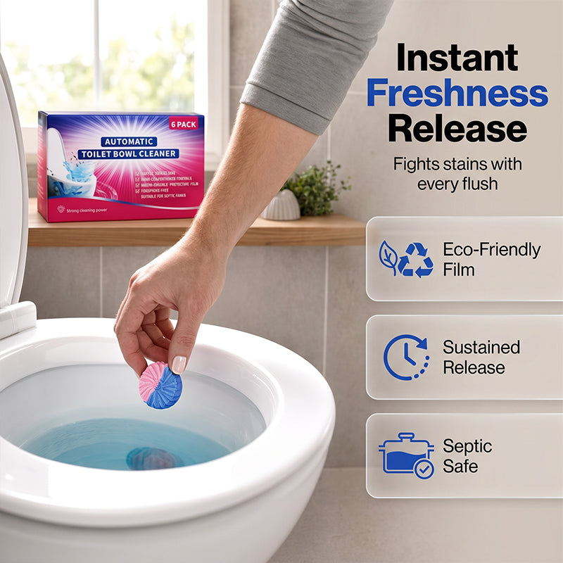 2026 Pastilles nettoyantes automatiques pour cuvette de toilettes, éliminant les taches et les odeurs