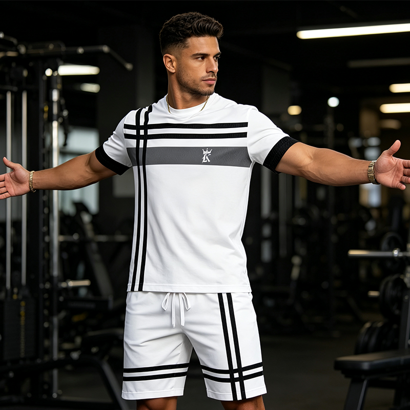 Ensemble de sport d’été 2 pièces pour homme