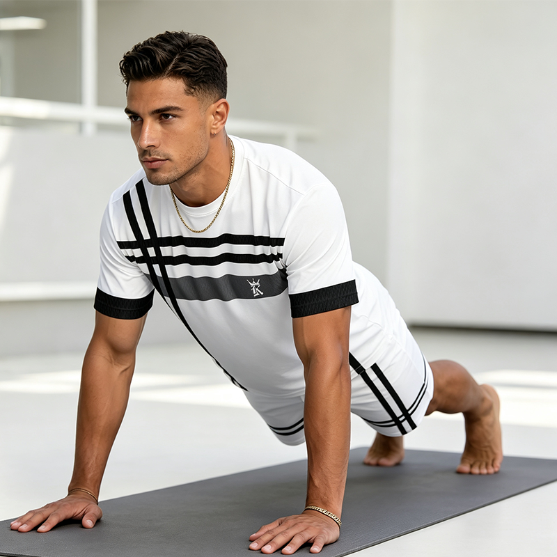 Ensemble de sport d’été 2 pièces pour homme