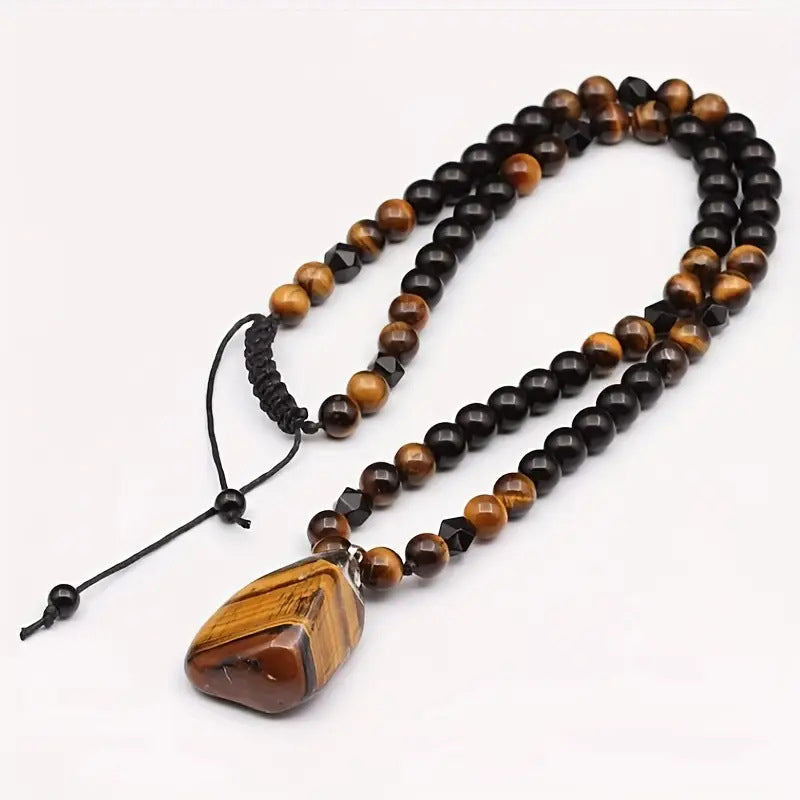 Kralenketting met tijgeroog voor heren