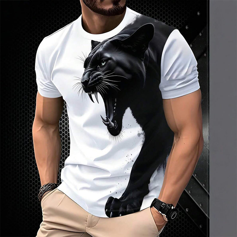 Men's Breathable Graphic Printed T-Shirt