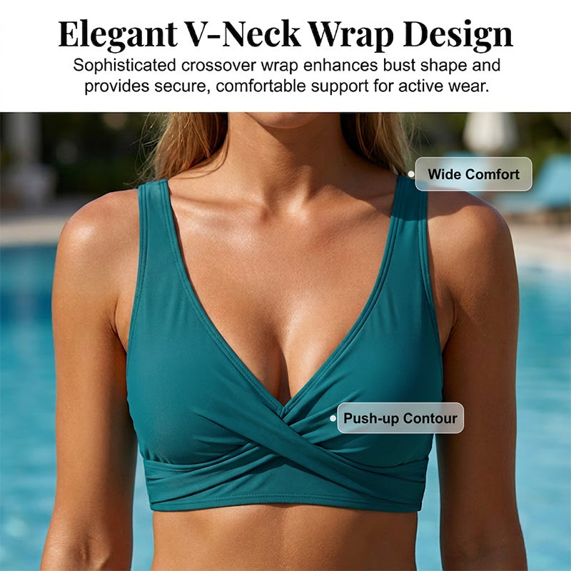 Set bikini da donna a vita alta con arricciature