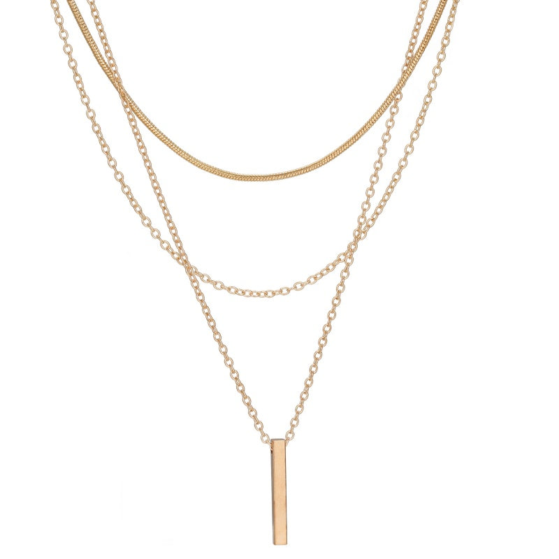 Elegante meerlaagse ketting met verfijnde hanger