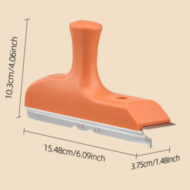 3-in-1-randbandfrees voor houtbewerking met dubbele radiusafschuining (R1.5/R2), roestvrijstalen mes, lichtgewicht, voor hout, laminaat en fineer