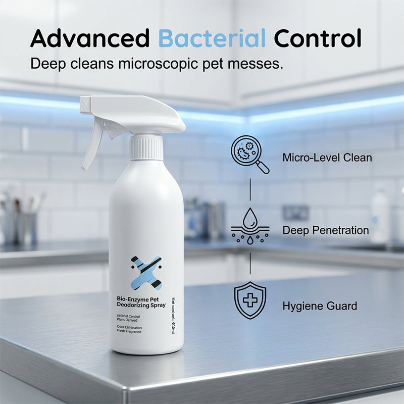 Spray desodorizante para mascotas con bioenzimas
