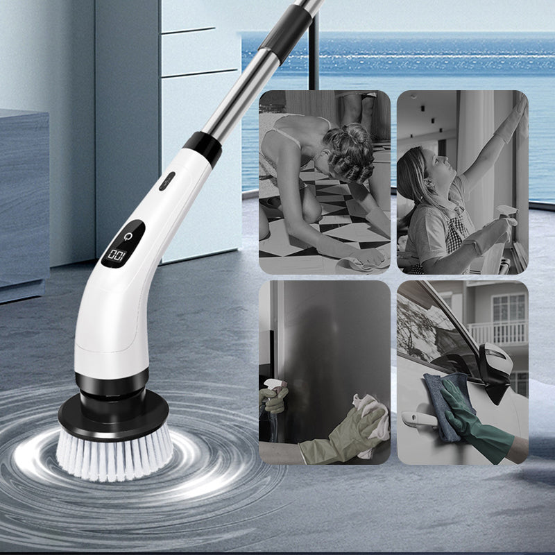 Set di spazzole elettriche per la pulizia domestica 8-in-1