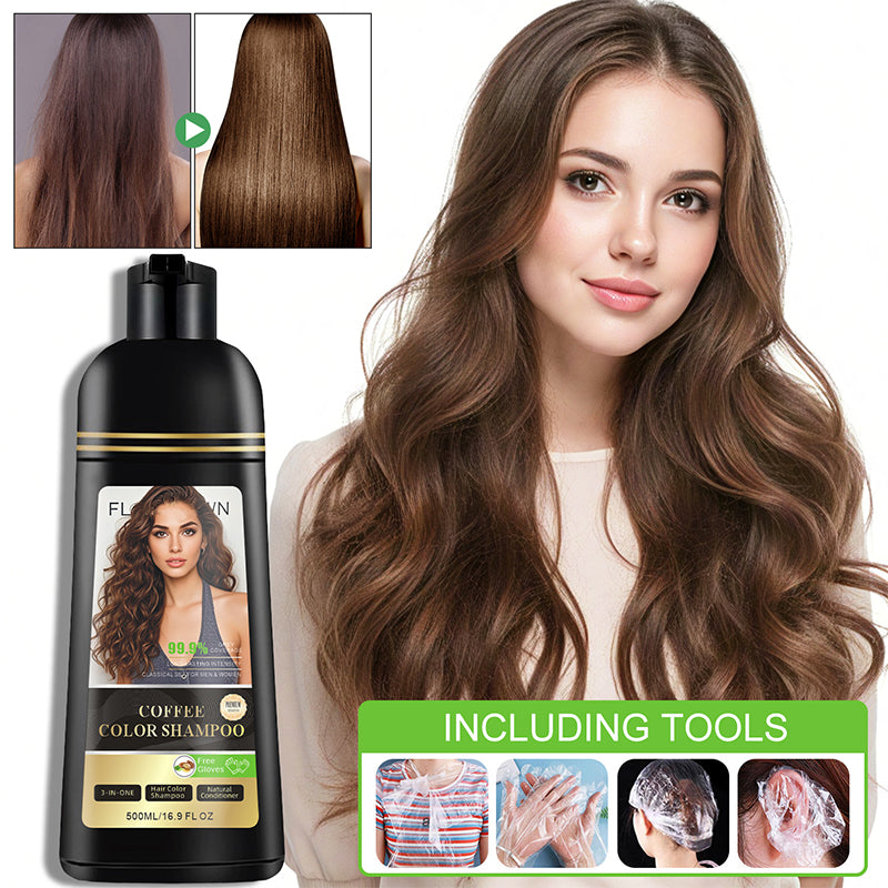 Shampoo e balsamo colorante 3-in-1 per coprire i capelli bianchi