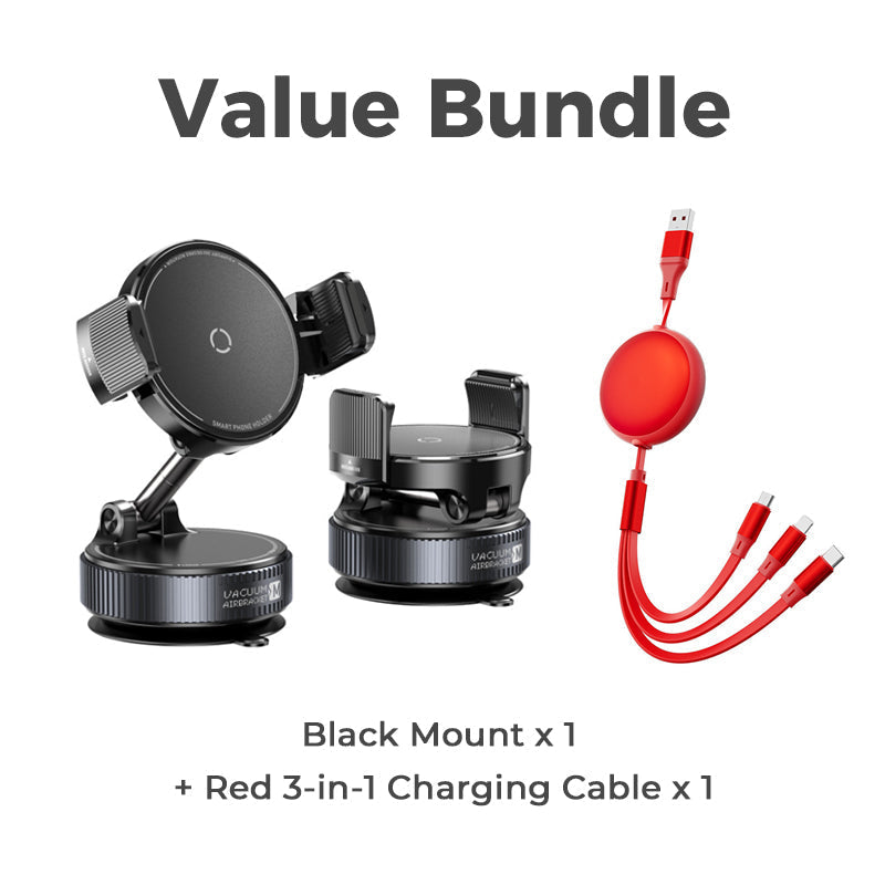 Support magnétique réglable pour voiture avec base à ventouse
