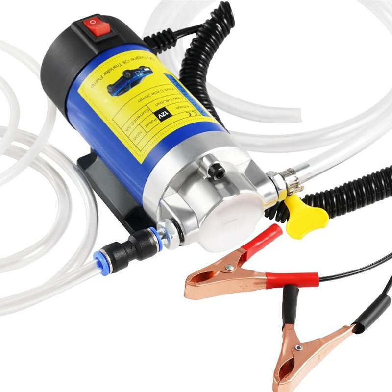 NU draagbare motorolietransferpomp ¨C 12V elektrische extractor, snel aanzuigen en afvoeren, niet onder de auto kruipen