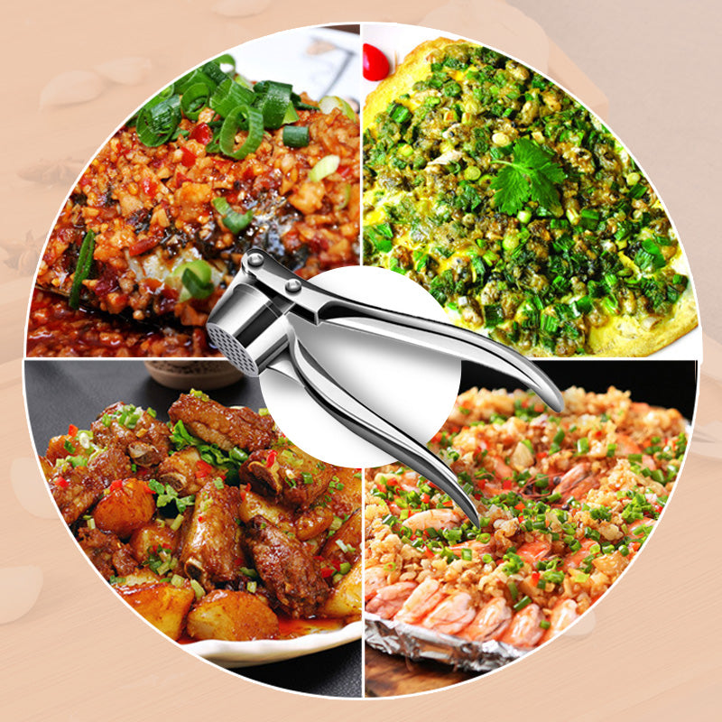 Free Garlic Press Masher ¨C Crush Garlic Fast Without Sticky Hands