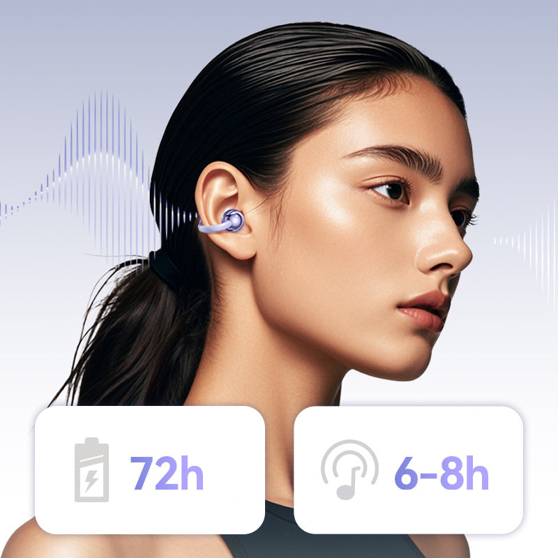 Écouteurs Bluetooth 5.4 à clipser, ouverts et anti-bruit ¨C réduction de bruit par IA