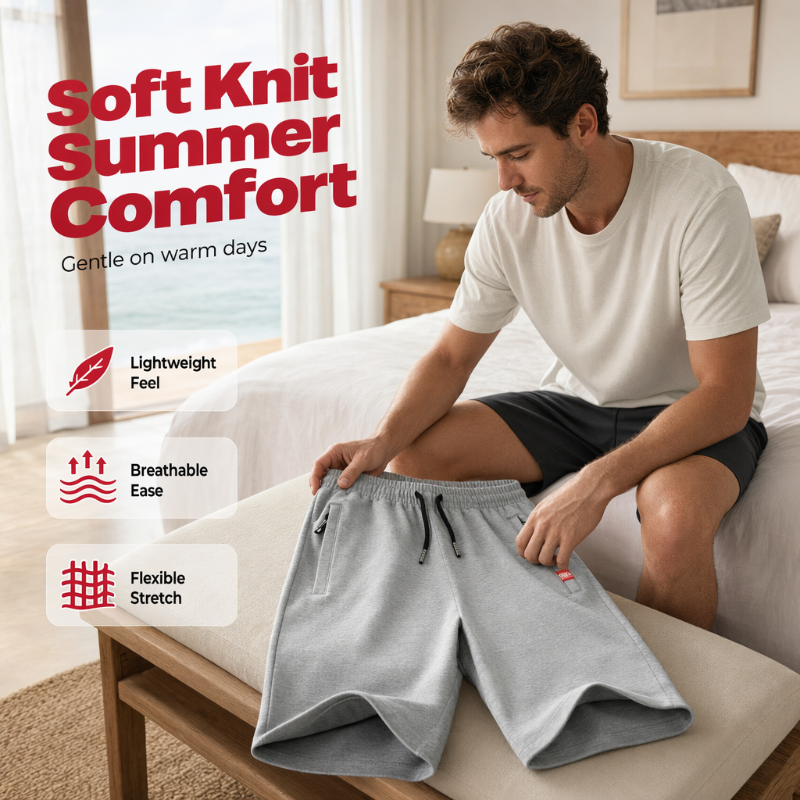 Shorts in maglia a 3/4 ¨C freschezza disinvolta dalla strada alla spiaggia