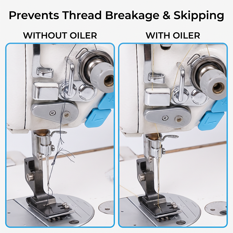 Magnetic Thread Oiler & Tension Guide Hook for Sewing Machines