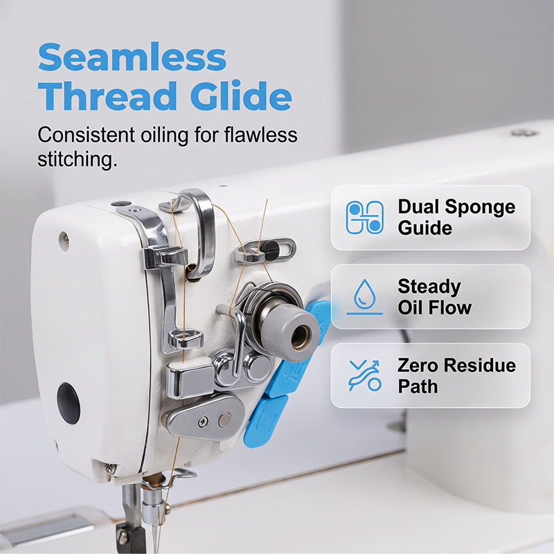 Magnetic Thread Oiler & Tension Guide Hook for Sewing Machines