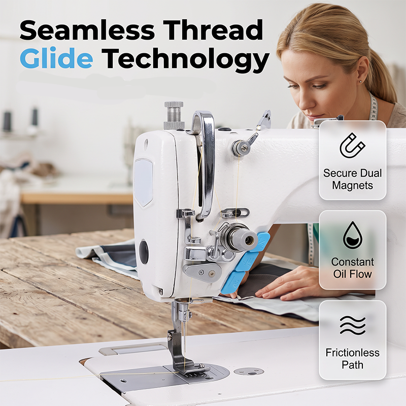 Magnetic Thread Oiler & Tension Guide Hook for Sewing Machines